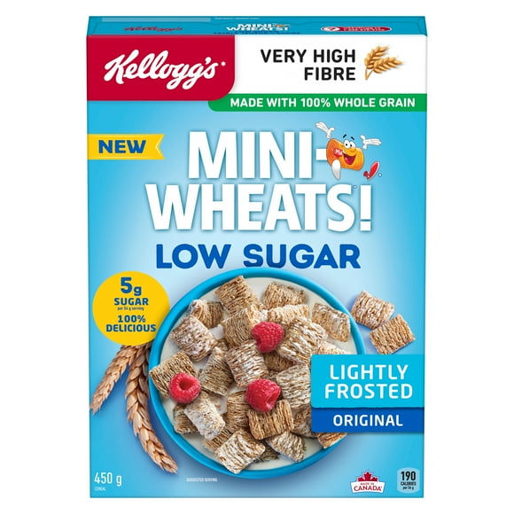 Kellogg's® Mini-Wheats® Low Sugar Cereal 450g, Mini Wheats Low Sugar Cereal 450Gx12
