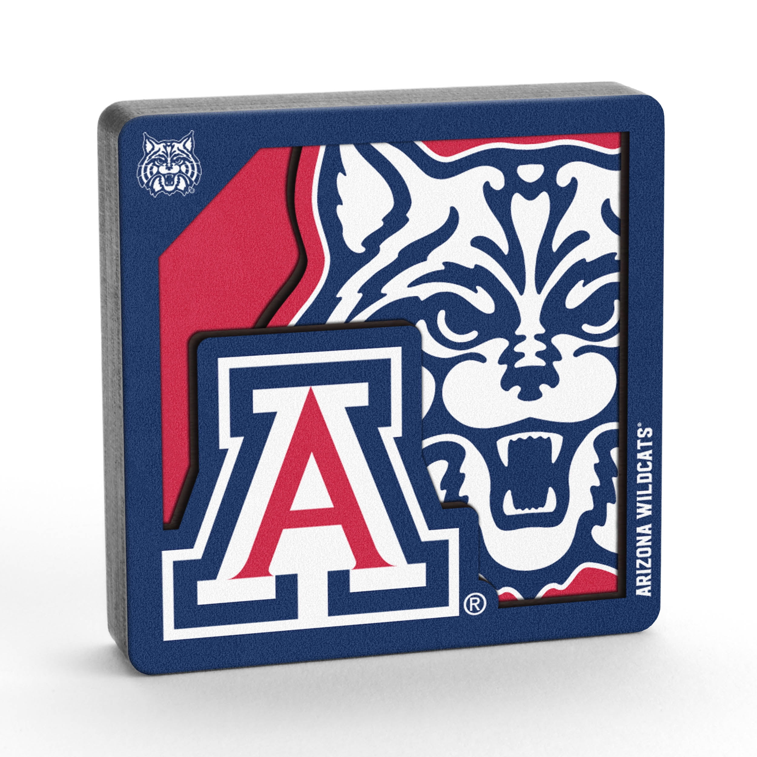 YouTheFan NCAA Arizona Wildcats 3D Logo Series Magnet