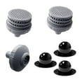 thumbnail image 2 of Juego de conectores de chorro de agua para piscinas, filtro de rejilla 25022E, accesorios profesionales que reemplaza el conector del filtro del tapón 2 Rejilla coladora Tapón de 3 orificios, 2 of 8