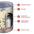 thumbnail image 4 of 12oz Tumblers Pioneer Flower Vacuum Insulated Stainless Steel Travel Tumbler Cups Mug with Lid and Straw for Beer,Coffee,Beverages with Cleaning Brush for Cold & Hot Drinks, 4 of 5