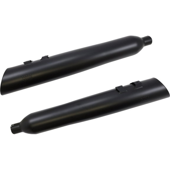 Cobra 4.5" Gen 2 NH Series Black Upper Cut Mufflers for 95-16 Harley FL (6288RB)