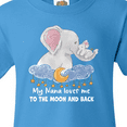 thumbnail image 4 of Inktastic My Nana Loves me to the Moon and Back Elephant Family Youth T-Shirt, 4 of 5