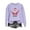 A185 Purple, variant on LEKWK Long Sleeve Christmas Shirts for Women Xmas Santa Graphic Tops Crewneck Sweatshirts Loose Fit Holiday Party Blouses