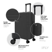iFLY Take Off 20 Expandable Hardside Spinner Carry-on Luggage, Black