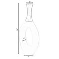 thumbnail image 4 of Contemporary Decorative White Floor Flower Vase with Black Neck, for Living Room, Entryway or Dining Room, 36 Inch, 4 of 7