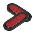 thumbnail image 3 of 2 - Pack 12V 10 - LED Oval Red Stop/Turn/Tail Lights for Universal 12V Vehicles, 3 of 10
