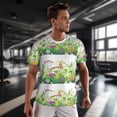 thumbnail image 3 of Wukai Plants and Insects Print Men's Short-Sleeved Mesh T-Shirt,Quick-Dry Short Sleeve Workout T-Shirt-XX-Large, 3 of 8