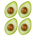 thumbnail image 1 of 4 piezas de aguacate artificial de media fruta, accesorios para fotografía, modelos de aguacate., 1 of 7