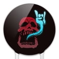 thumbnail image 3 of Acrylic Rock and Roll Soul Skull Cake Topper Party Decoration for Wedding Anniversary Birthday Graduation, 3 of 6