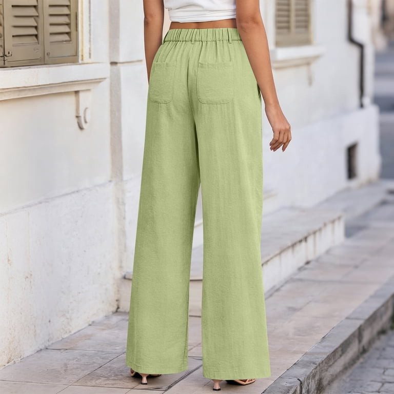mint green dress pants Mint Green Linen Blend Pants