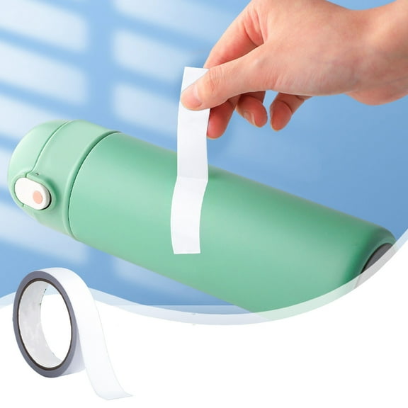 Foqnuq Double Sided Adhesive Tape High Viscosity Thin Wall Fixation 10m Roll Paper Crafting Handmade Secure Bonding