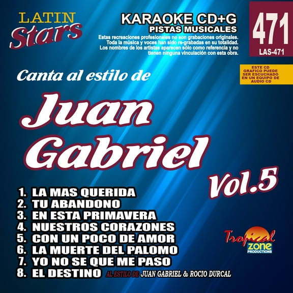 Karaoke Latin Stars 471 Juan Gabriel Vol. 5