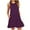 Purple, variant on Lenago Women's Plus Size 2025 Summer Dresses Fashion Holiday Summer Solid Color Sleeveless Party Beach Dress With Pocket