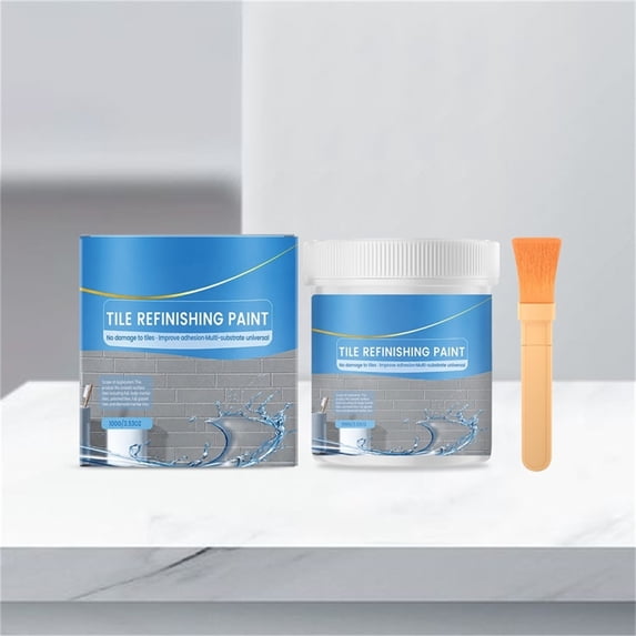 Tile and Tub Refinishing Paint Kit, Waterproof Scratch-Resistant Repair Coating, All-in-One Porcelain and Ceramic Tile Paint for Bathtub, Shower and Bathroom Sink Renovation