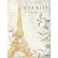 thumbnail image 2 of Medley, Elizabeth 12x14 White Modern Wood Framed Museum Art Print Titled - Golden Paris I, 2 of 4
