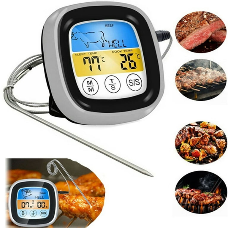 BFOUR Meat Thermometer Digital Instant Read LCD Big Screen