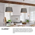 thumbnail image 5 of 24W 2 Led Medium Semi-Flush Mount-9.5 Inches Tall And 15 Inches Wide-Black/Lacquered Dark Brass Finish Hinkley Lighting 4893Bk-Ldb, 5 of 10