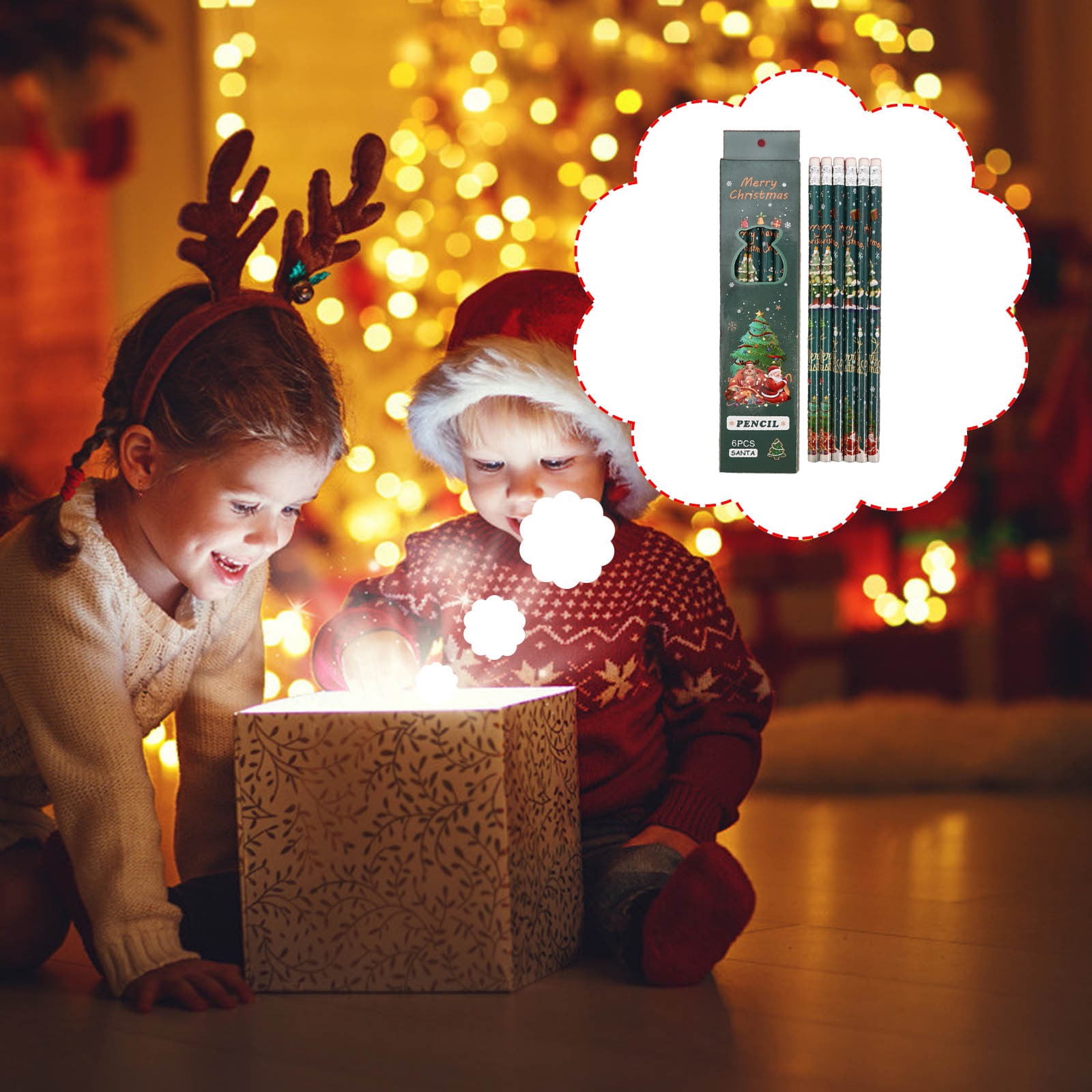 Lot De 3 Taille-crayons Mignons De Noël - Petit Taille-crayon Manuel Kawaii En PVC - Fournitures Scolaires Et De Bureau (4 Pièces