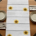 thumbnail image 5 of Table Runners 90 Inches Long Dress Scarves, Groundhog Day Farmhouse Coffee/Dining/Kitchen Table Runner for Living Room, Sunflower Spring Floral Botanical Vintage 13x90 Inch, 5 of 9