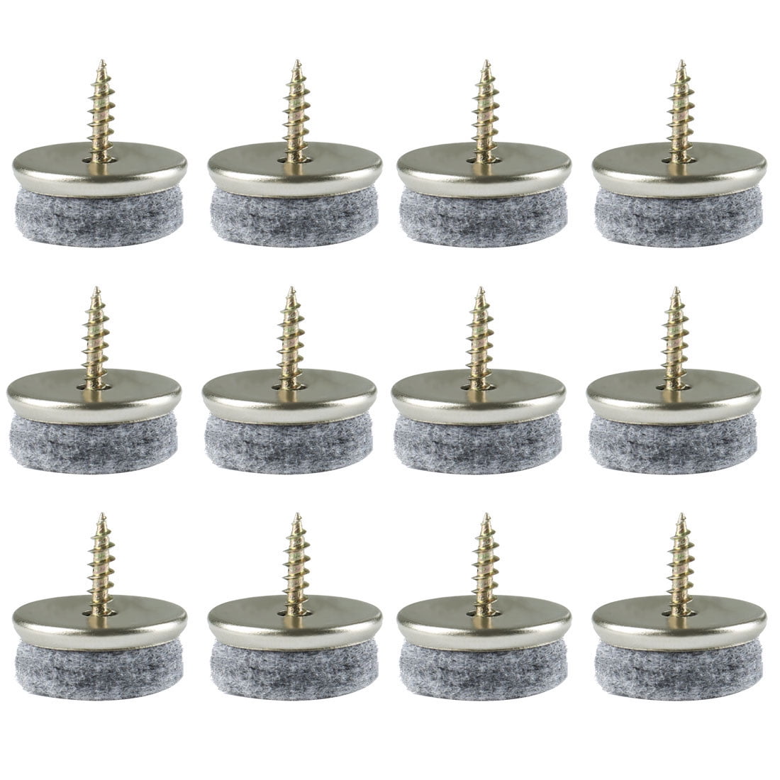Screw Felt Glider Furniture Pads DIY Leg Feet Protectors 24mm 1" Dia