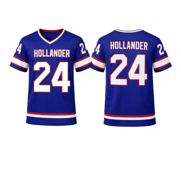 Heated Rivalry Inspired Merch Hollander 24 V-Neck Jersey T-Shirt - Unisex Short Sleeve Casual Streetwear Top for TV Series Fans