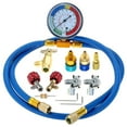 thumbnail image 1 of Tuyau de Charge Réfrigérant R134A R12 R22 avec Kit de Jauge, Tuyau de Recharge AC avec Jauge et Valve de Robinet de Perçage BPV31, Robinet de Canette R134A, Robinet de Canette R1234yf, R134A R1234yf Côté Bas Couple Rapide, 1 of 5