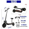 thumbnail image 6 of Mebike Dual Motor Electric Scooter Adults with Seat,40Mph Max Speed& 43Miles Range Folding Electric Scooter,UL 2272, 6 of 12
