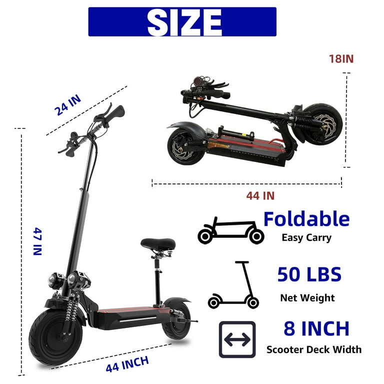 Walmart Dual Motor Electric Scooter for Adults, 40Mph Speed, 43