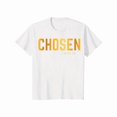 thumbnail image 1 of Camiseta informal blanca de manga corta para hombre - Estampado "Elegidos 1 Pedro 2:9" - Fe, corte holgado, tela de algodón suave, ideal para verano y actividades al aire libre., 1 of 6