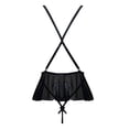 thumbnail image 3 of Gibobby Lencería mujer erótica Lencería para mujer con encaje frontal abierto, ropa de dormir halter Nighty(Negro, G), 3 of 5