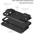 thumbnail image 2 of for iPhone 11 Case with Slide Camera Cover, ArmourSilicone TPU Bumper Tough PC Cover with Bulit in Kickstand, Military Shockproof Absorption Protective Cell Phone Case for iPhone 11 Black, 2 of 14
