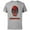 Athletic Heather, variant on Deadpool Melting - Short Sleeve Cotton T-Shirt for Adults - Customized-Red