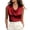 Red-#001, variant on Womens Silk Satin Tank Tops Cowl Neck Collared Office Summer Blouse Elegant Casual Sleeveless Shirts,Navy XL
