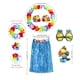 thumbnail image 3 of Traje De Falda De Hierba Traje de falda de hierba para fiesta, disfraz hawaiano para escenario de playa (azul) Wdftyju Libre de BPA, 3 of 3