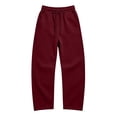 thumbnail image 3 of MLCDZ Fall Sweatpants for Women Baggy Wide Leg Lounge Casual Pajama Sweat Pants Drawstring Elastic Waist Workout Golf Gym Trousers with Pockets, 3 of 8