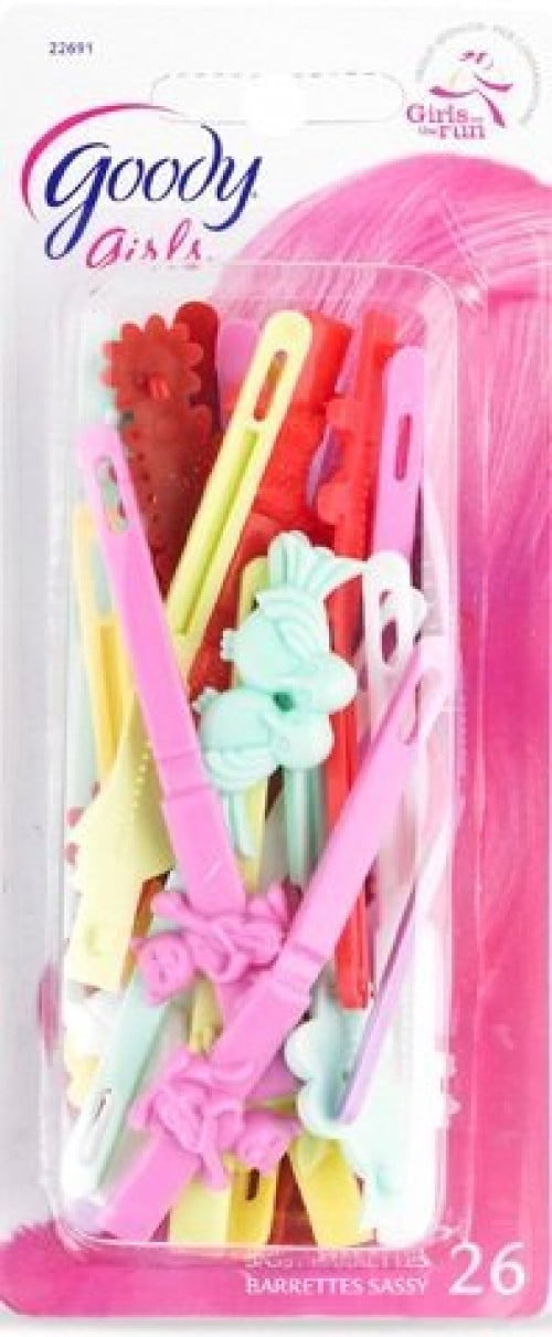 Goody Girls Sassy Self Hinge Hair Barrettes 52 Count, Assorted