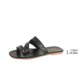 thumbnail image 5 of Mujeres Zapatos de Caminar Estilo Crisscross Correa de Tobillo Sandalias Planas, Correa de Tobillo Pisos Más Tamaño Redondo Pie Abierto Pie de la Playa Zapatos de Verano, 5 of 9