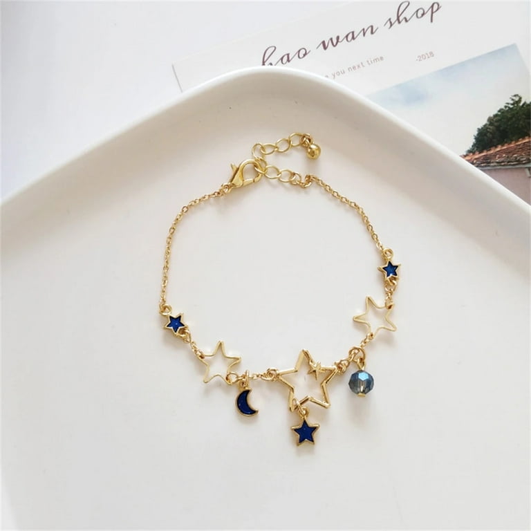 Korean Zircon Pearl Star Moon Bracelets For Women Cute Korean Zircon Pearl Star Moon Bracelets For Women Cute