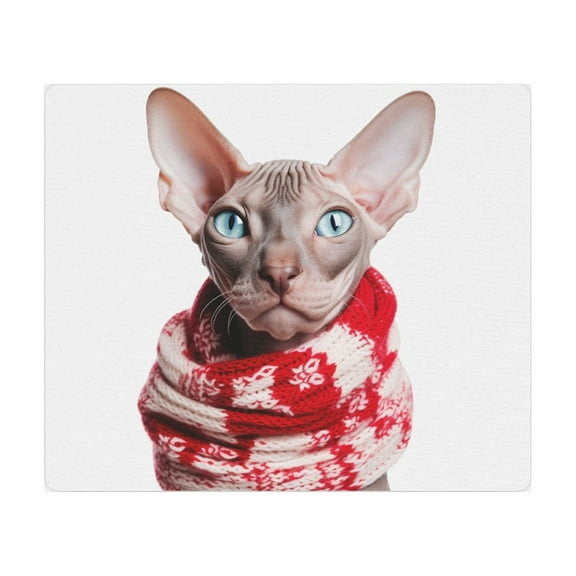 DistinctInk Mouse Pad - 1/4" Foam Rubber - Sphynx Cat