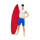 thumbnail image 5 of Figura de surf en miniatura a escala 1/64, figura decorativa pintada a mano para escena en miniatura. Estilo C, 5 of 9