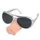 thumbnail image 1 of Gafas de sol con forma de nariz de cerdo para Halloween, divertidas gafas de sol con forma de hocico de cerdo, llamativas gafas de recuerdo para fiestas, accesorios divertidos para disfraz (plateados), 1 of 8
