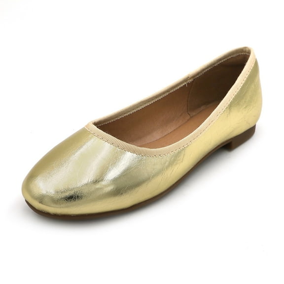 Women's Cusioned Insole Classic Round Toe Ballerina Flat