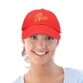 thumbnail image 5 of DALIX Naughty or Nice - Nice Christmas Hat Womens Embroidered Baseball Cap in Red, 5 of 6