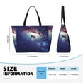thumbnail image 3 of Rocae Planets Stars And Galaxies for Large Women's Waterproof Beach Bag Tote with 7 Pockets Pool Bag for Travel Gym Vacation, 3 of 6