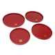 thumbnail image 5 of Bandeja de Servicio de 4 Piezas Bandeja de Dulces de Frutas de Madera Redonda Roja de Estilo Chino para la Decoración de la Boda del Hogar ANGGREK  Otros, 5 of 8