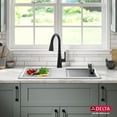 thumbnail image 2 of Delta 75A933-33S Everest 33” Workstation Kitchen Sink Top Mount Drop-In Granite Composite, 2 of 7