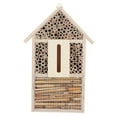 thumbnail image 1 of Wooden  House, High-Quality Natural Wood Safe  House, Home For Garden Bees Insects, 1 of 8