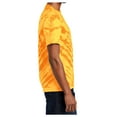 thumbnail image 5 of Yellow Rooster Men's Short Sleeve Tiger Stripe Tie-Dye Cotton T-Shirts Gold XL, 5 of 6