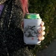 thumbnail image 3 of Tyrannosaurus Rex In Chinese Ink Painting Trex Can Cooler - Drink Sleeve Hugger Collapsible Insulator - Beverage Insulated Holder, 3 of 3