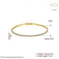 thumbnail image 6 of Fashion Women's Roman Copper-plated Gold Inlaid Zircon Bracelet, 6 of 8